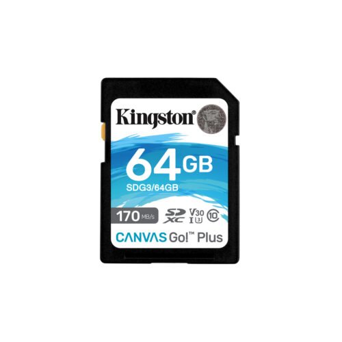Kingston Technology Canvas Go! Plus 64GB SDXC Canvas Go Plus 170R C10 UHS-I U3 V30