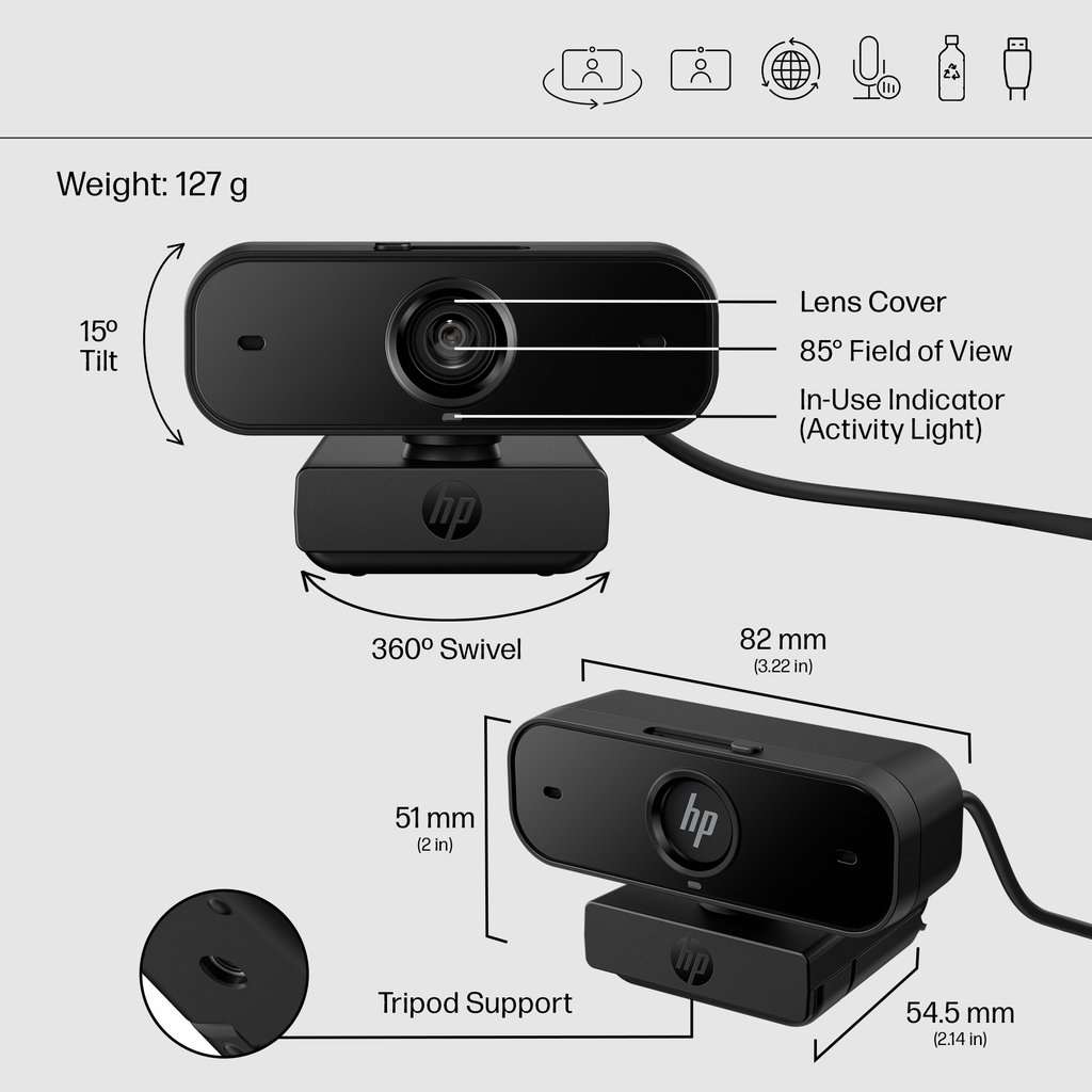 HP 435 FHD Webcam - Image 10