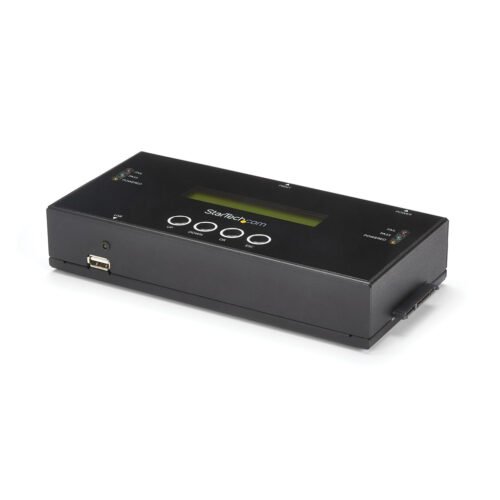 StarTech.com 1:1 Standalone Hard Drive Duplicator and Eraser, SAS and SATA HDD/SSD Cloner/Copier, Hard Drive Duplicator and San
