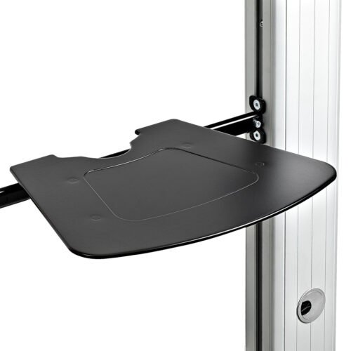 StarTech.com Dual TV Cart for 37-60in VESA TVs up to 110lb/50kg each - Height Adjustable TV Mount, Mobile Display Cart w/ Equip - Image 12