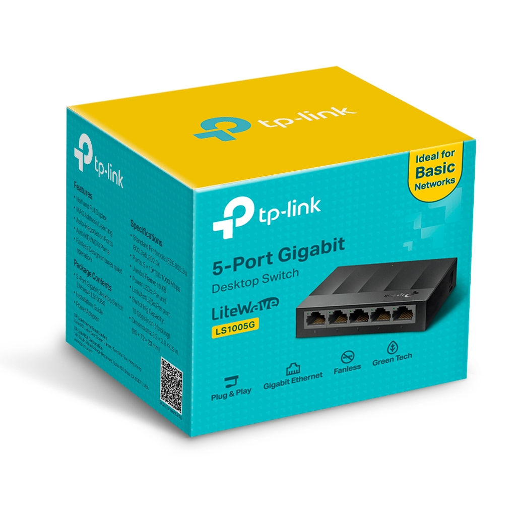 TP-Link LS1005G network switch Unmanaged Gigabit Ethernet (10/100/1000) Black - Image 5