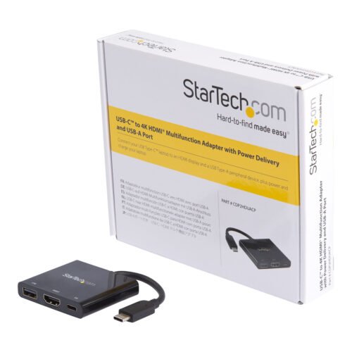 StarTech.com USB-C Multiport Adapter with HDMI - USB 3.0 Port - 60W PD - Black - Image 13