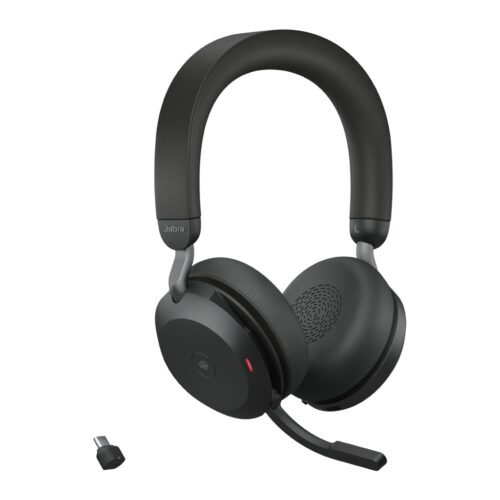 Jabra Evolve2 75 - USB-C MS Teams with Desk Stand - Black - Image 3