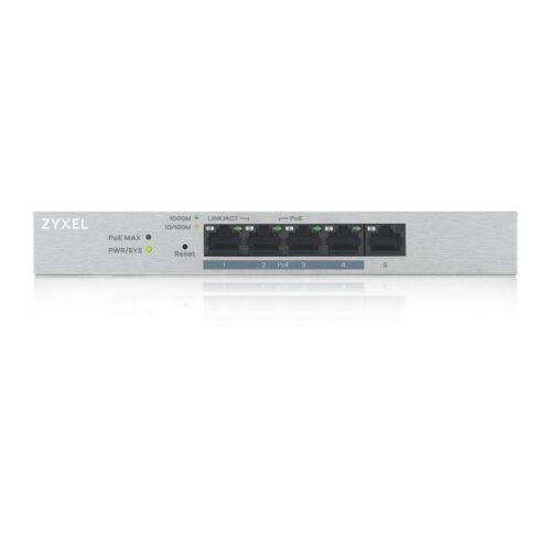 Zyxel GS1200-5HP v2 Managed Gigabit Ethernet (10/100/1000) Power over Ethernet (PoE) Grey - Image 2