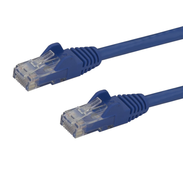 StarTech.com 75ft CAT6 Ethernet Cable - Blue CAT 6 Gigabit Ethernet Wire -650MHz 100W PoE RJ45 UTP Network/Patch Cord Snagless
