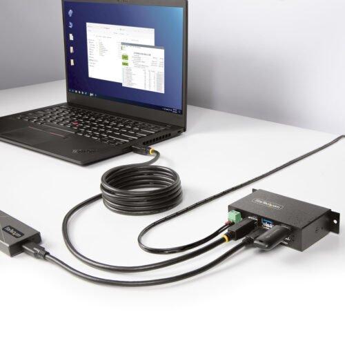 StarTech.com 5G4AINDRM-USB-A-HUB interface hub USB 3.2 Gen 1 (3.1 Gen 1) Type-B 5000 Mbit/s Black - Image 6