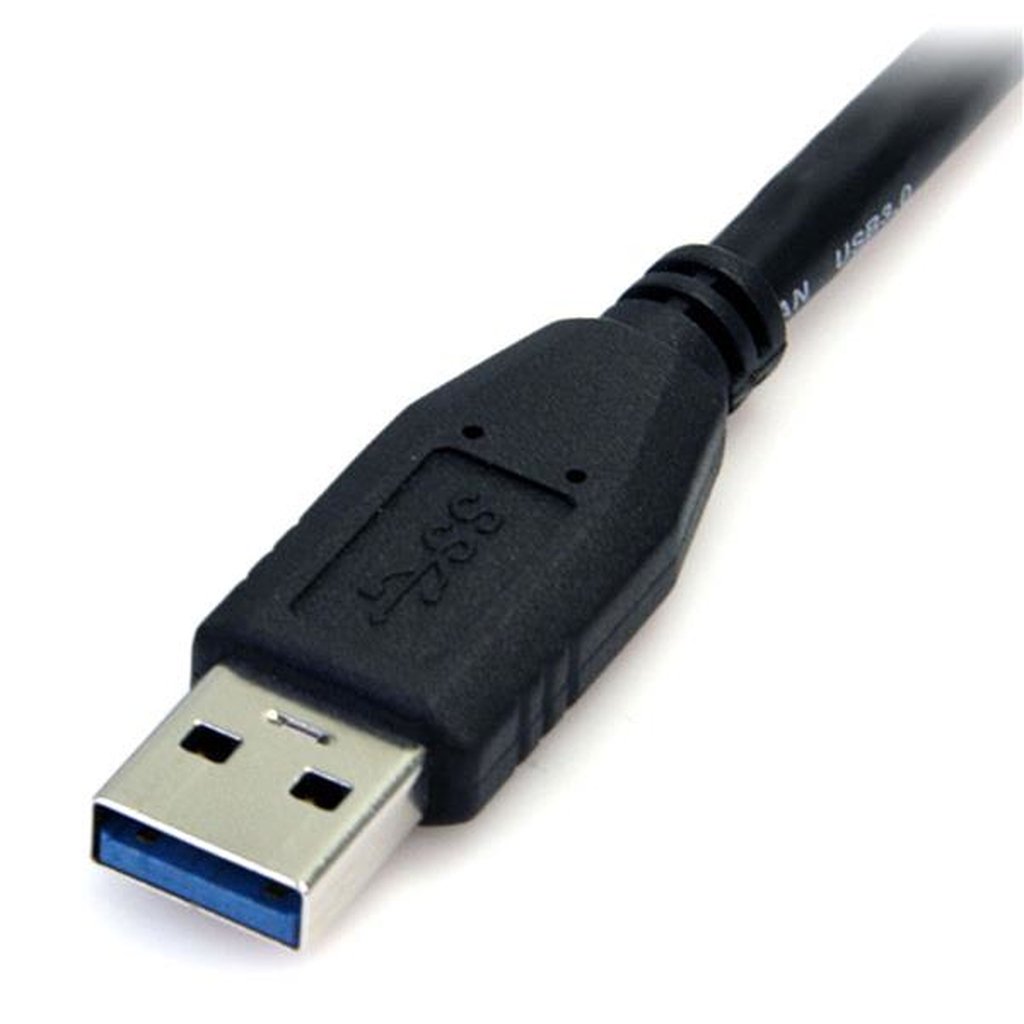 StarTech.com 0.5m (1.5ft) Black SuperSpeed USB 3.0 Cable A to Micro B - M/M - Image 3
