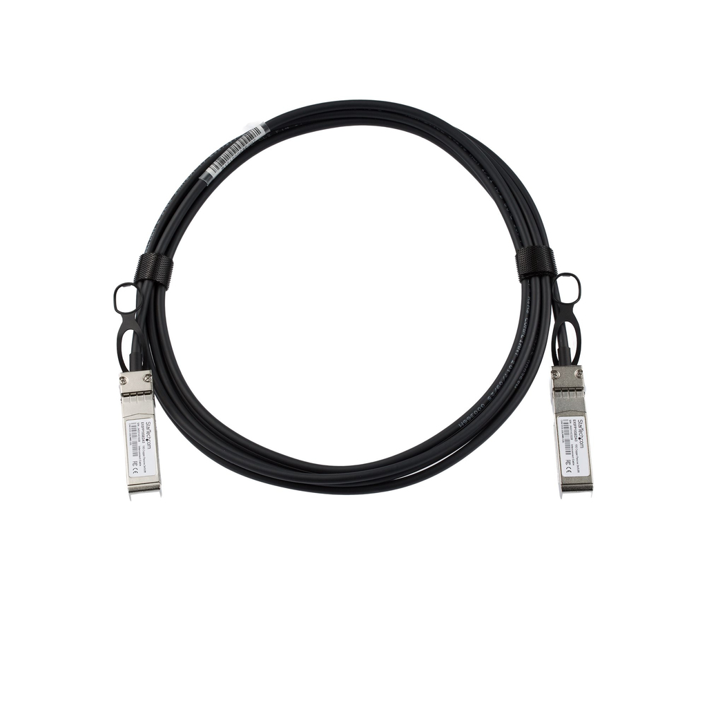 StarTech.com Juniper EX-SFP-10GE-DAC-3M Compatible 3m 10G SFP+ to SFP+ Direct Attach Cable Twinax - 10GbE SFP+ Copper DAC 10 Gb - Image 2
