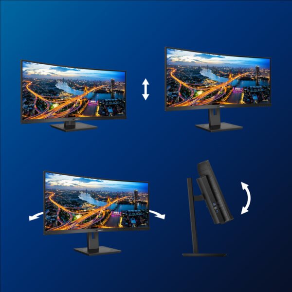 Philips B Line 346B1C/00 computer monitor 86.4 cm (34") 3440 x 1440 pixels Quad HD LCD Black - Image 3