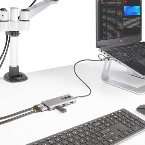 StarTech.com USB-C Multiport Adapter w/Attached USB-C to USB-A Dongle, Dual HDMI (4K30Hz/1080p60Hz), 3x USB-A 5Gbps, Mini Trave - Image 3