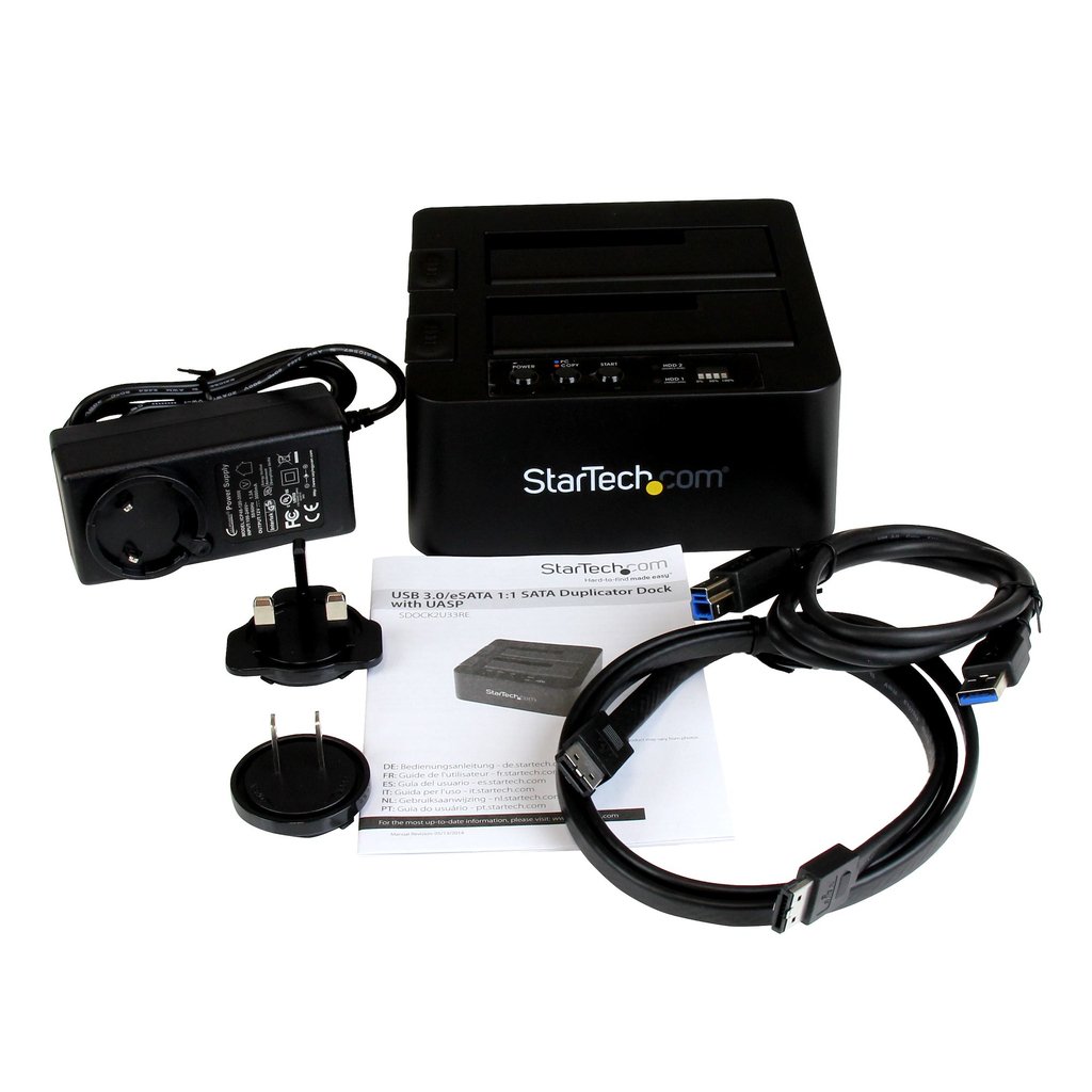 StarTech.com Dual Bay Hard Drive Duplicator, Standalone USB 3.0 (5 Gbps) / eSATA to 2.5/3.5" SATA III HDD/SSD Cloner/Copier, Ha - Image 5