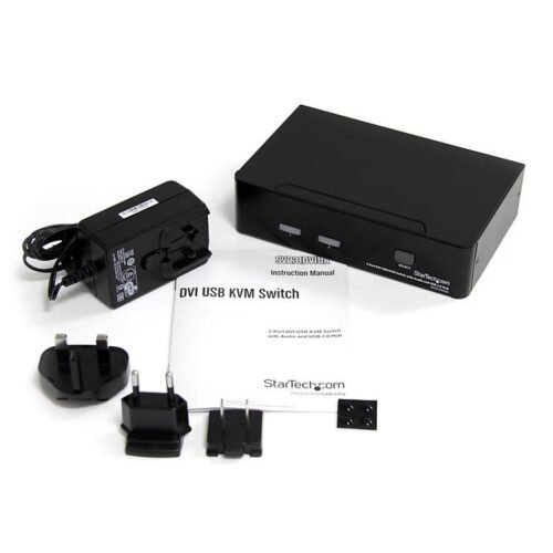 StarTech.com 2 Port DVI USB KVM Switch with Audio and USB 2.0 Hub - Image 4