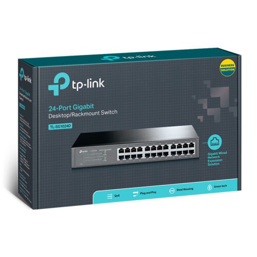 TP-Link TL-SG1024D network switch Unmanaged Gigabit Ethernet (10/100/1000) Grey - Image 2