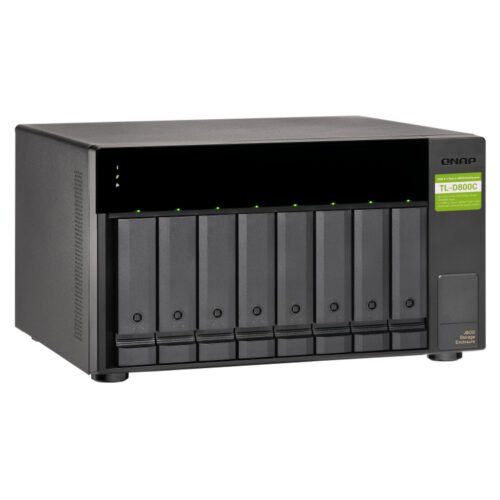 QNAP TL-D800C storage drive enclosure HDD/SSD enclosure Black, Grey 2.5/3.5" - Image 13