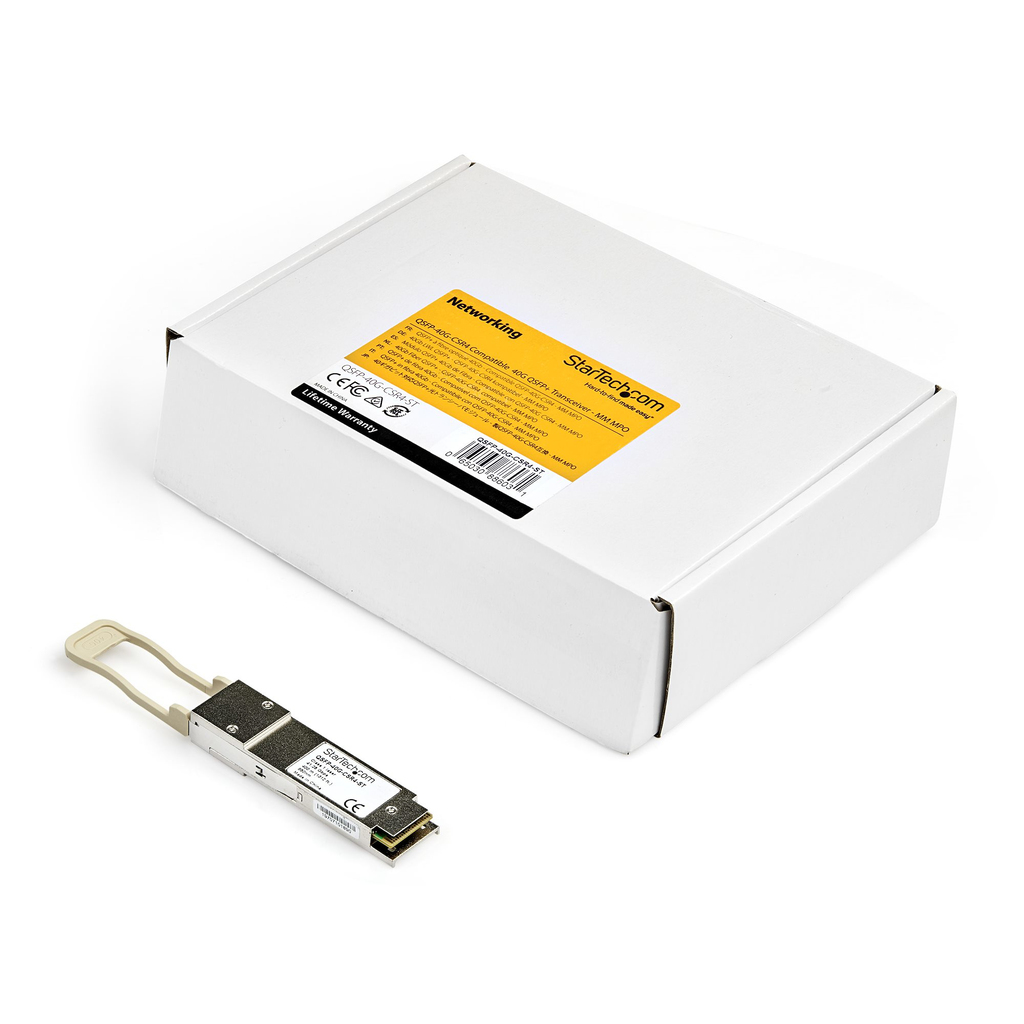 StarTech.com Cisco QSFP-40G-CSR4 Compatible QSFP+ Module - 40GBASE-SR4 - 40GbE Multimode Fiber MMF Optic Transceiver - 40GE Gig - Image 4