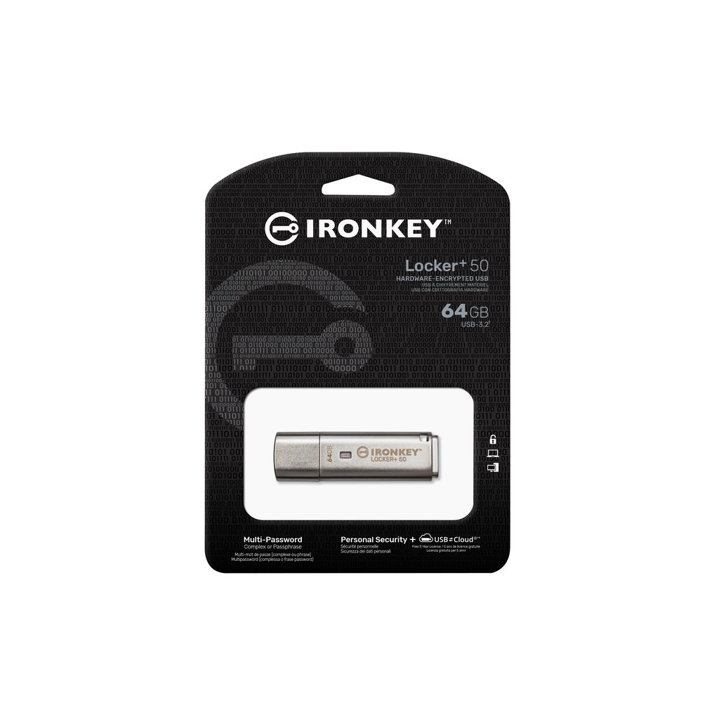 Kingston Technology IronKey 64GB IKLP50 AES USB, w/256bit Encryption - Image 3