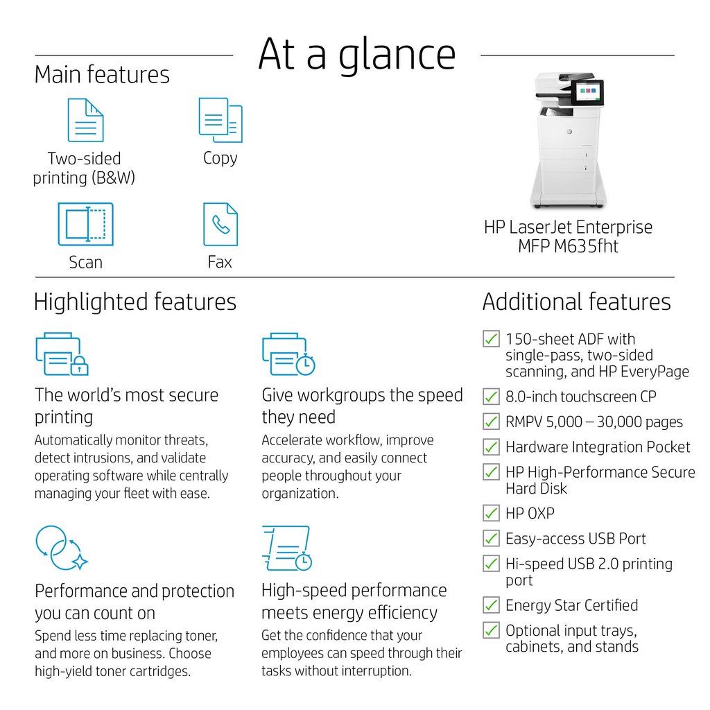 HP LaserJet Enterprise MFP M635fht - Image 22