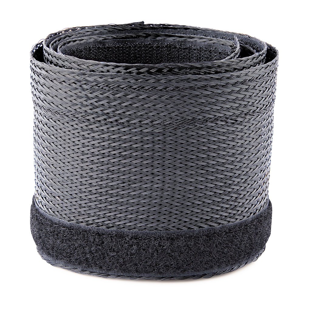StarTech.com 10ft (3m) Cable Management Sleeve, Trimmable Heavy Duty Cable Wrap, 1.2" (3cm) Dia. Polyester Mesh Computer Cable - Image 6
