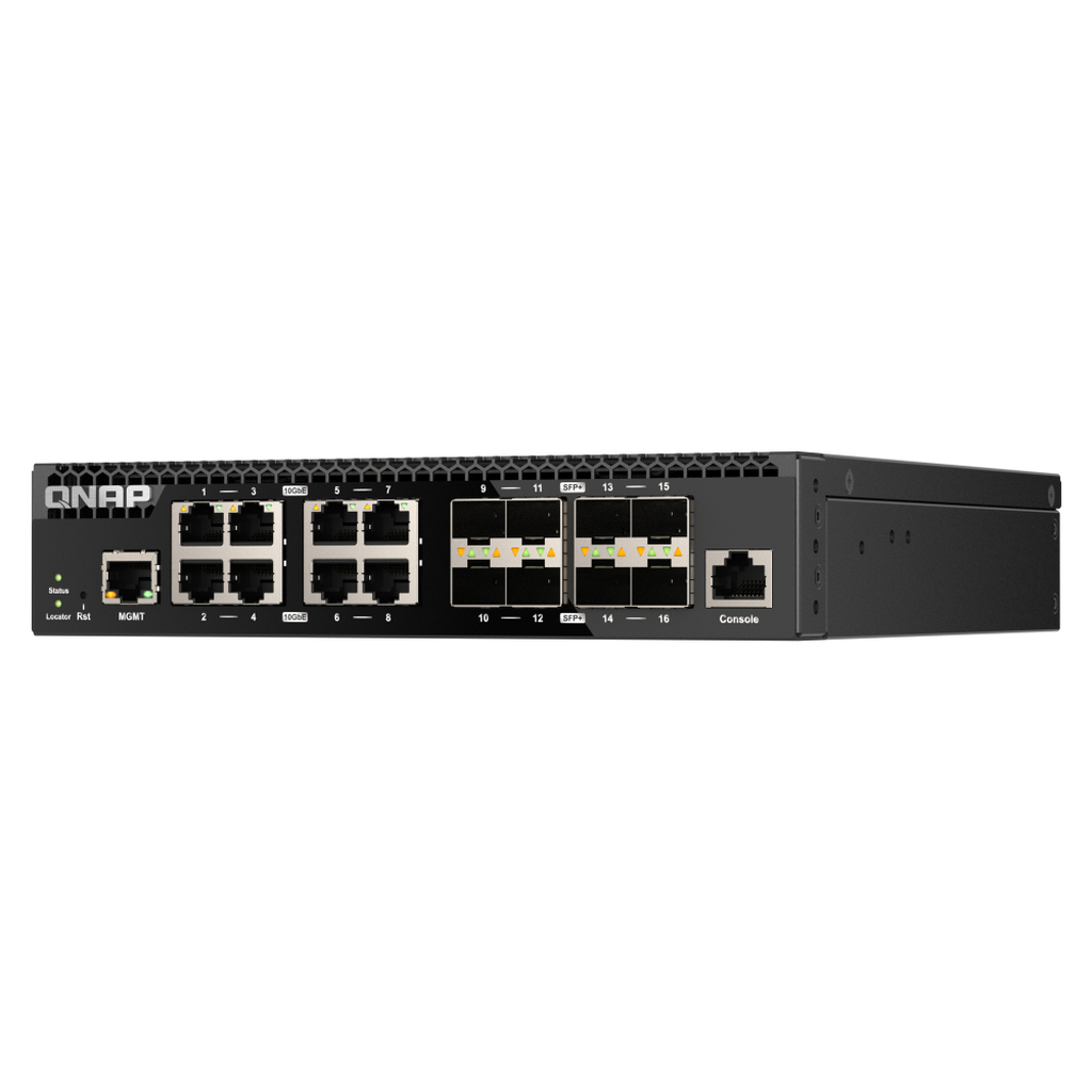 QNAP QSW-M3216R-8S8T network switch Managed L2/L3 10G Ethernet (100/1000/10000) 1U Black - Image 2