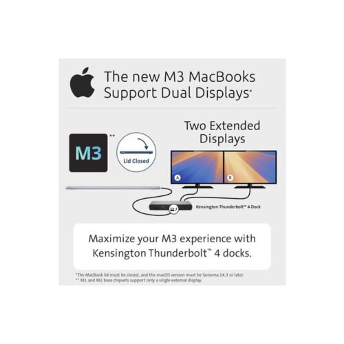 Kensington SD5760T Thunderbolt 4 Dual 4K Docking Station with 96W Power Delivery - Image 12