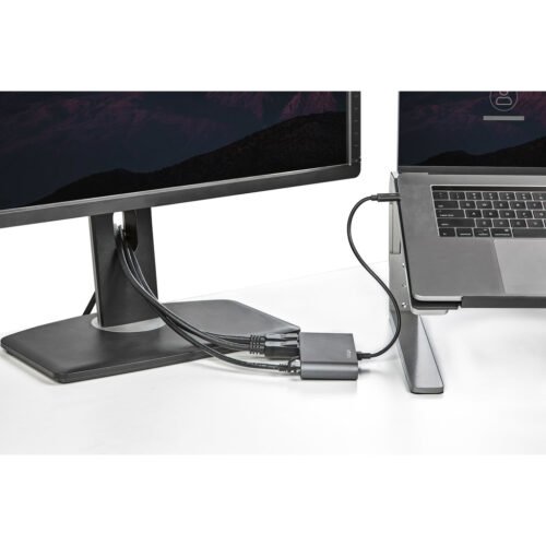 StarTech.com Thunderbolt 3 Mini Dock - Portable Dual Monitor Docking Station with DP 4K 60Hz, 1x USB-A Hub (USB 3.0/5 Gbps), Gb - Image 10