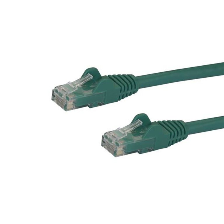 StarTech.com 10m CAT6 Ethernet Cable - Green CAT 6 Gigabit Ethernet Wire -650MHz 100W PoE RJ45 UTP Network/Patch Cord Snagless