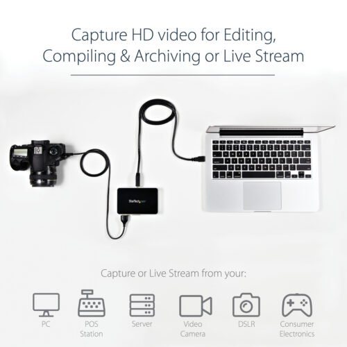 StarTech.com USB 3.0 Video Capture Device - HDMI / DVI / VGA / Component HD Video Recorder - 1080p 60fps - TAA - Image 2