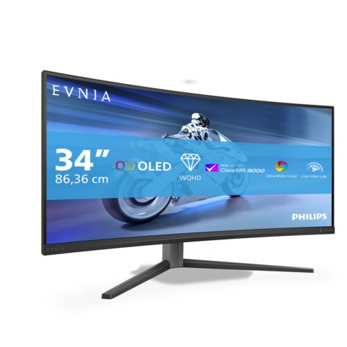 Philips Evnia 34M2C6500/00 computer monitor 86.4 cm (34") 3440 x 1440 pixels Wide Quad HD QD-OLED Grey - Image 14
