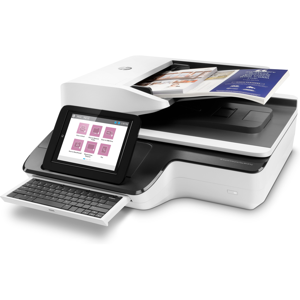 HP Scanjet Enterprise Flow N9120 fn2 Flatbed & ADF scanner 600 x 600 DPI A3 Black, White - Image 4