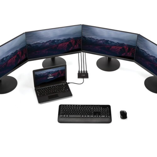 StarTech.com 4-Port Multi Monitor Adapter - Mini DisplayPort to DisplayPort MST Hub - 4x 1080p - Video Splitter for Extended De - Image 7
