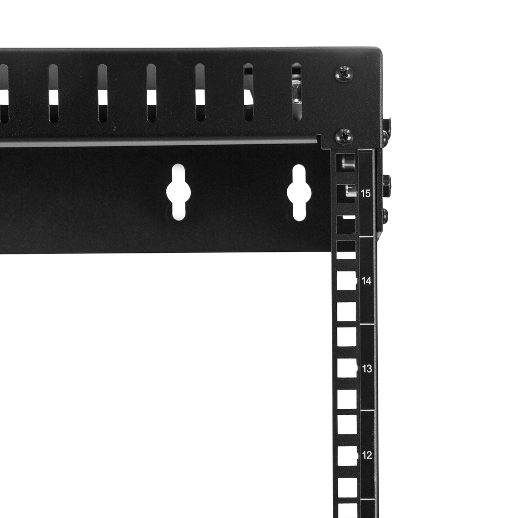 StarTech.com 15U 19" Wall Mount Network Rack - Adjustable Depth 12-20" 2 Post Open Frame Server Room Rack for AV/Data/ IT Commu - Image 3