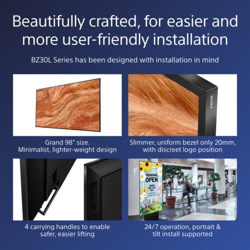 Sony BRAVIA FW-98BZ30L 4K HDR Full Array LED Professional display, 440 cd/m2, 24/7 and 5 years PrimeSupport - Image 11