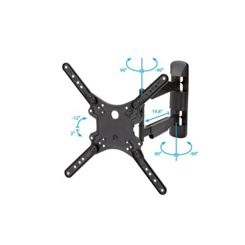 StarTech.com Full Motion TV Wall Mount - 32-55 inch (77lb/35kg) VESA Displays - Low Profile Universal Flat Screen TV Wall Mount - Image 7
