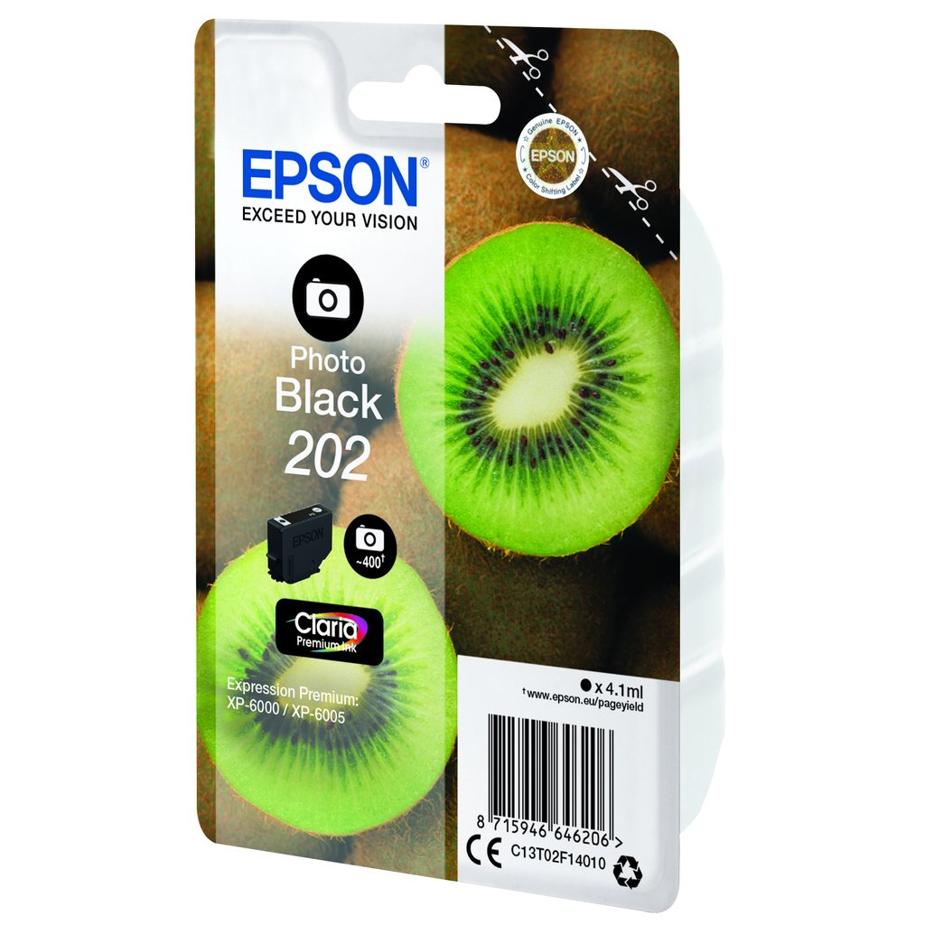 Epson Kiwi Singlepack Photo Black 202 Claria Premium Ink - Image 2