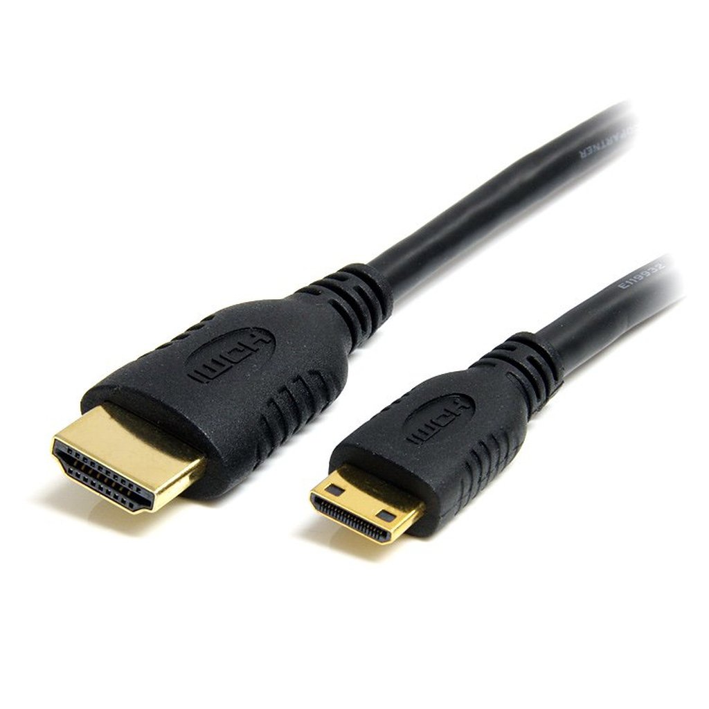 StarTech.com 50cm Mini HDMI to HDMI Cable with Ethernet - 4K 30Hz High Speed Mini HDMI to HDMI Adapter Cable - Mini HDMI Type-C