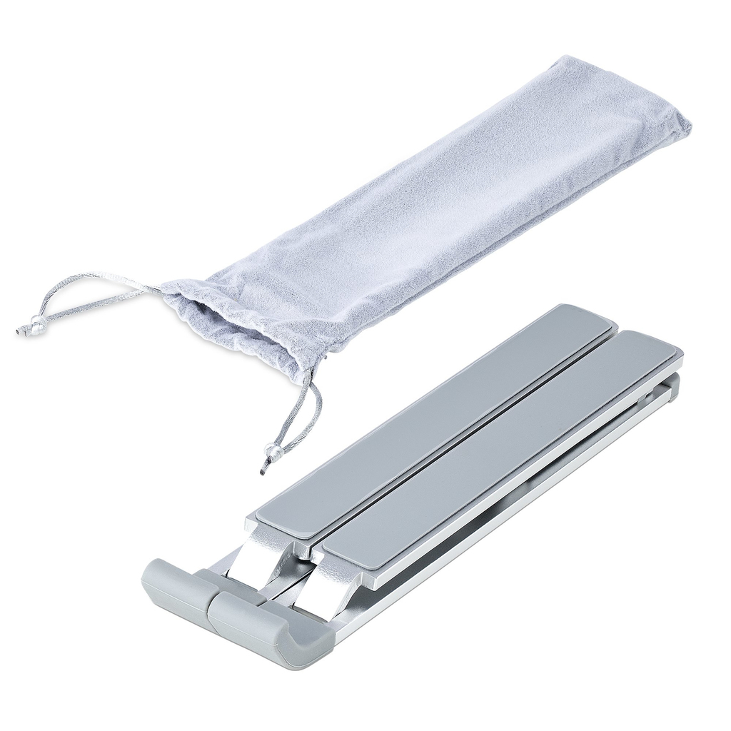 StarTech.com Foldable Laptop Riser Stand, Portable Height Adjustable Ergonomic Laptop Stand, Ventilated Aluminum Frame Supports - Image 7