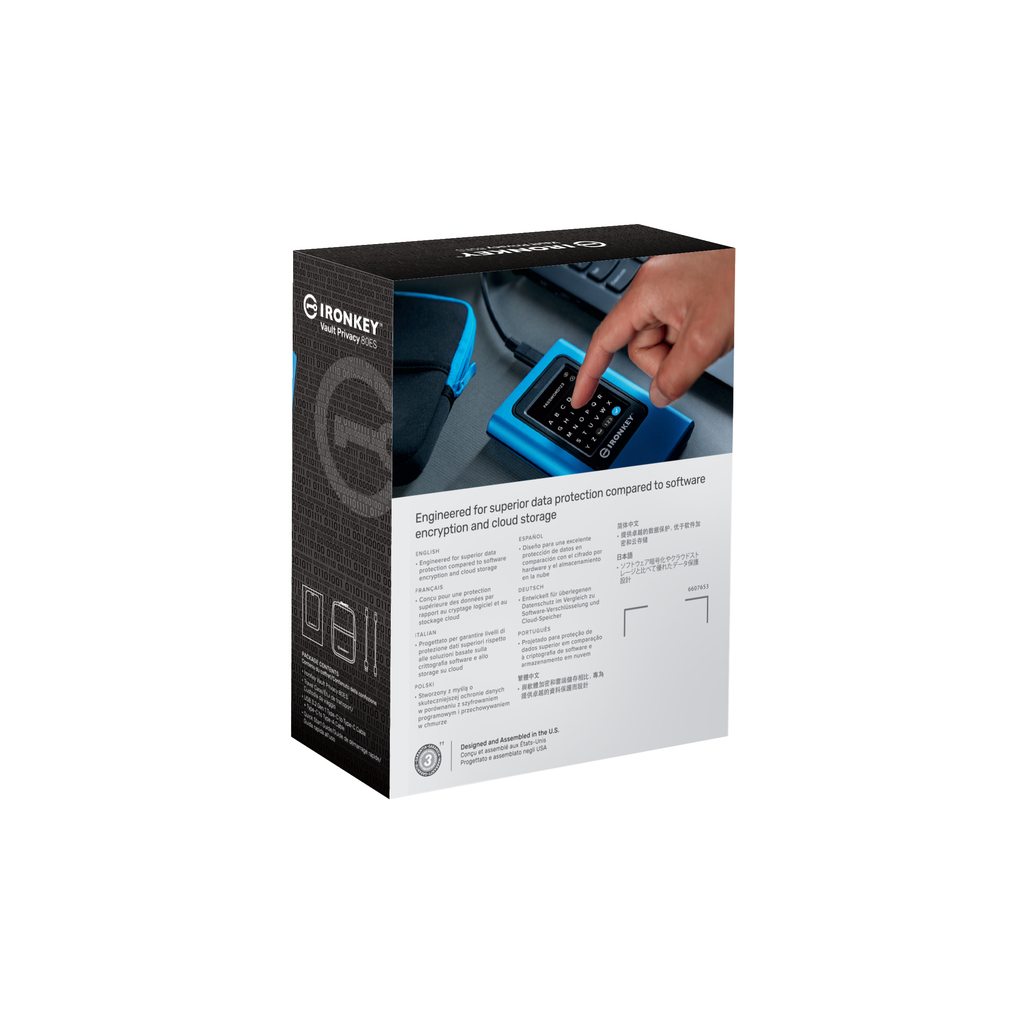 Kingston Technology IronKey 3840GB Vault Privacy 80 XTS-AES 256-bit Encrypted External SSD - Image 2