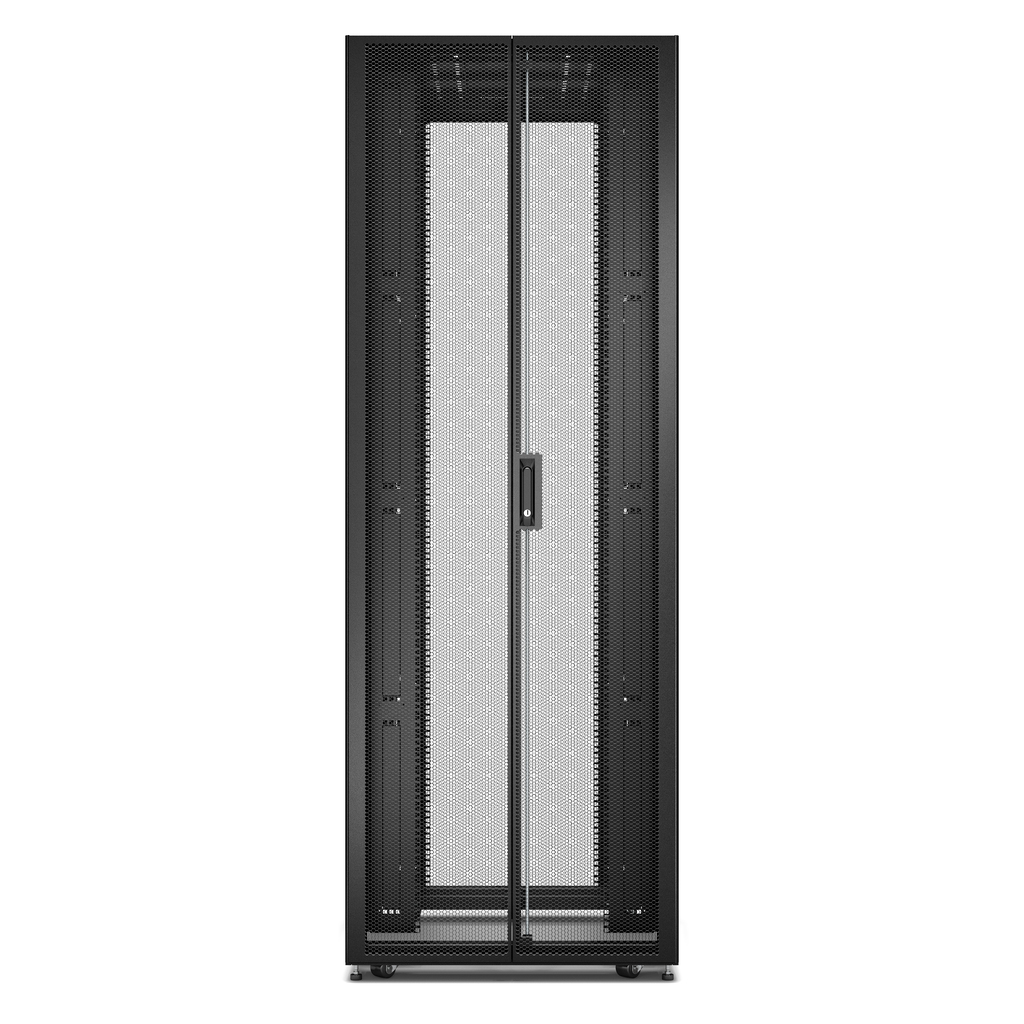 APC Easy Rack, 48U, Black, With Roof, Castors, Feet, 4 Brackets, and Bottom, No Side Panels, 2258H x 800W x 1000D mm - Image 2