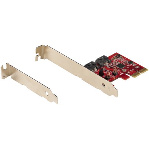 StarTech.com SATA PCIe Card - 2 Port PCIe SATA Expansion Card - 6Gbps - Full/Low Profile - PCI Express to SATA Adapter/Controll - Image 13