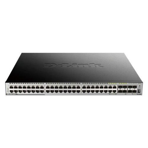 D-Link 48-Port PoE L3 Stackable Managed Gigabit Switch including 4 x 1000BaseT/SFP & 4 x 10GE SFP+ - Image 2