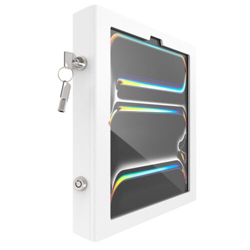 Compulocks iPad Pro M4 13" (2024), Apex Enclosure Rolling Cart - Rise Freedom Extended White - Image 3
