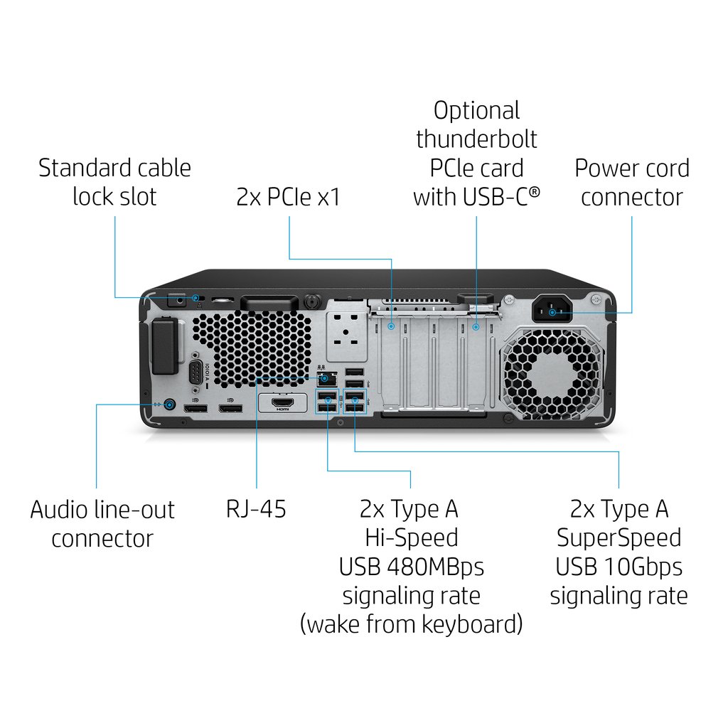 HP EliteDesk 800 G6 Intel® Core™ i7 i7-10700 16 GB DDR4-SDRAM 512 GB SSD Windows 10 Pro SFF PC Black - Image 17