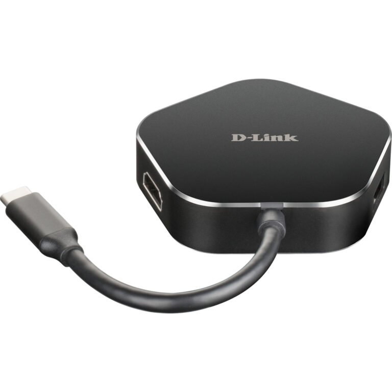 D-Link DUB-M420 laptop dock/port replicator Wired Thunderbolt 3 Aluminium, Black