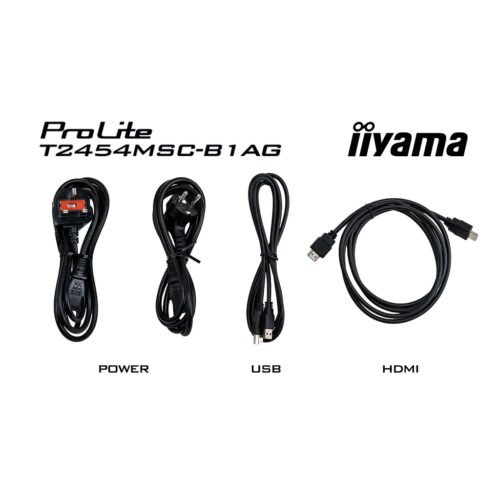 iiyama ProLite T2454MSC-B1AG computer monitor 60.5 cm (23.8") 1920 x 1080 pixels Full HD LED Touchscreen Multi-user Black - Image 2