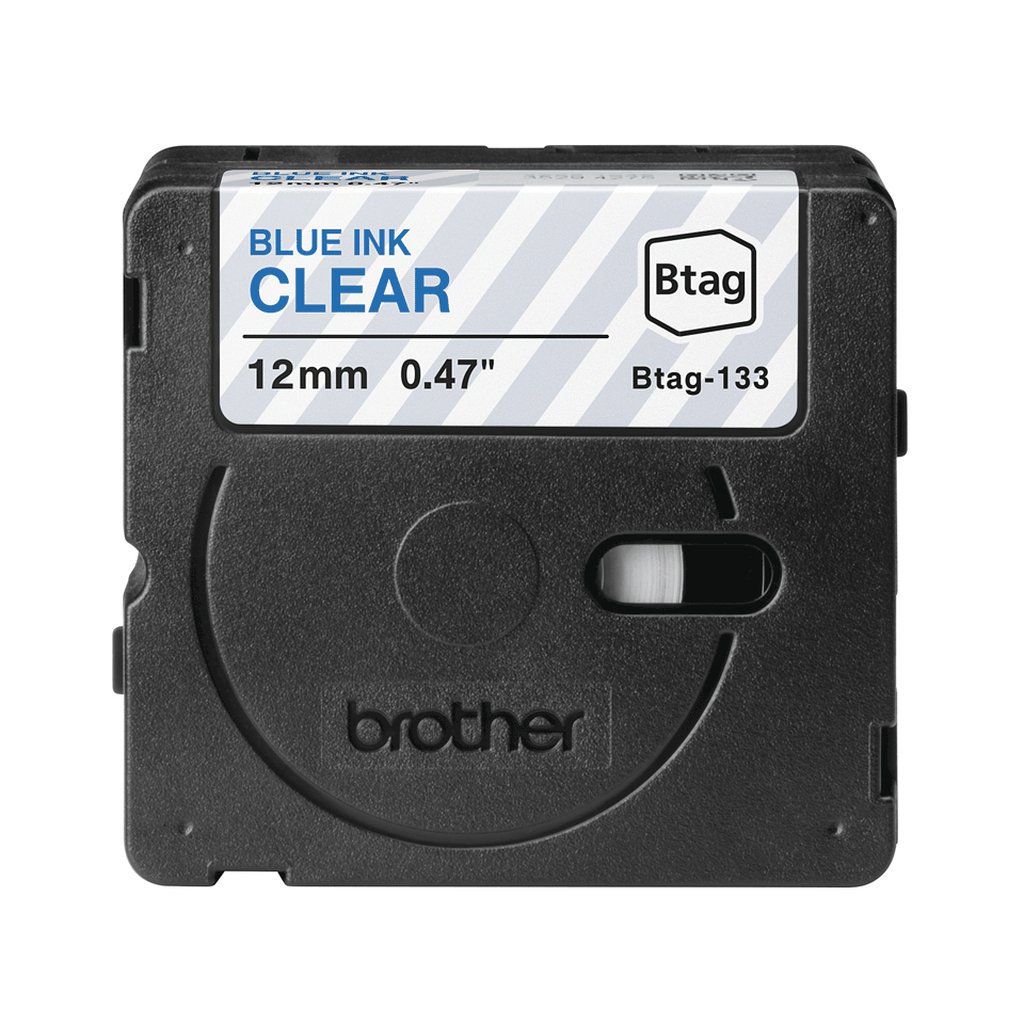 Brother BTAG-133 label-making tape Blue on transparent - Image 2