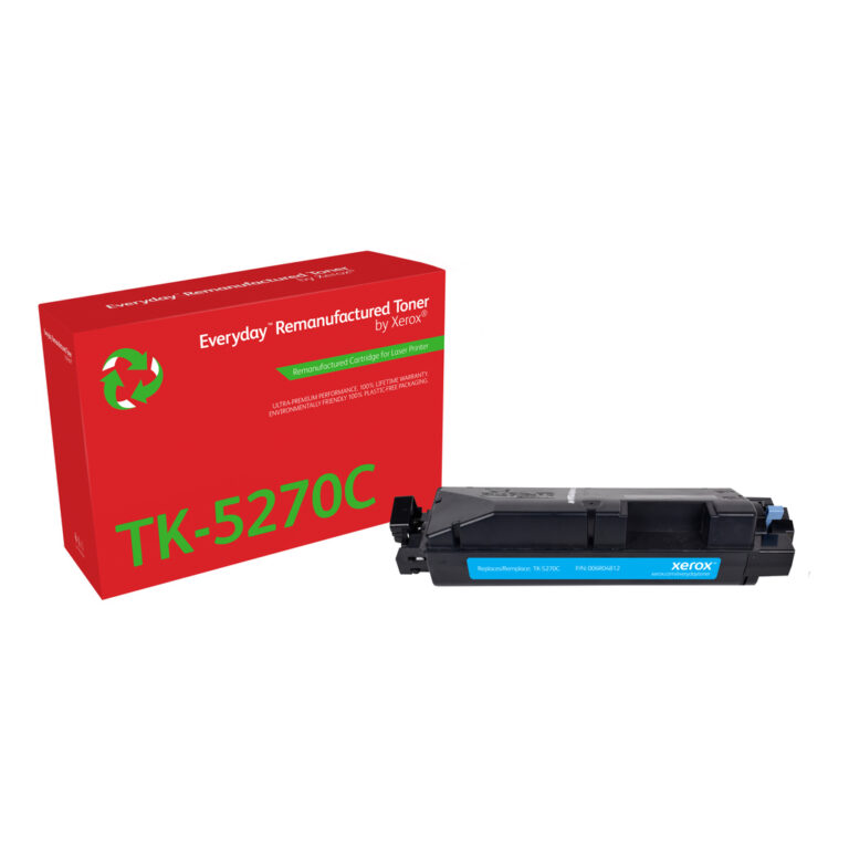 Everyday™ Cyan Remanufactured Toner by Xerox compatible with Kyocera TK-5270C, Standard capacity