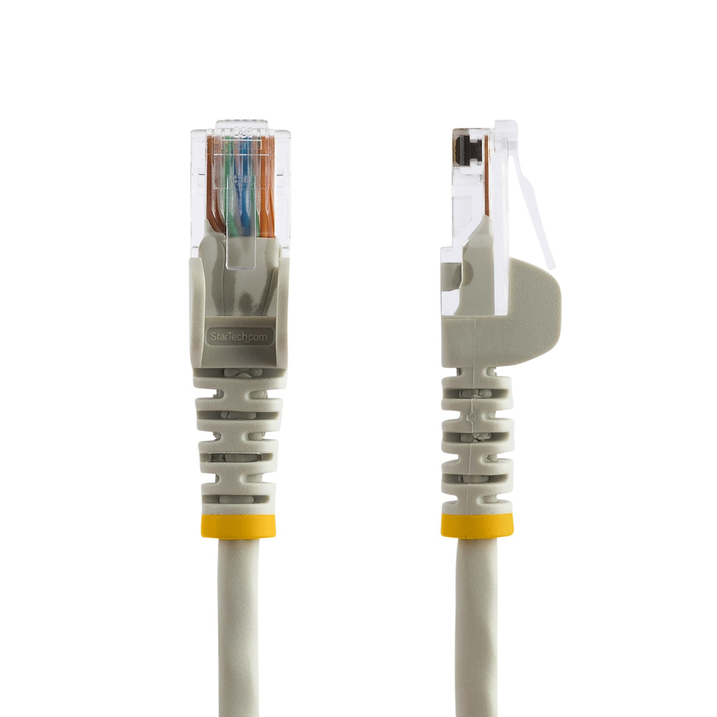 StarTech.com Cat5e Patch Cable with Snagless RJ45 Connectors - 1m, Gray - Image 4