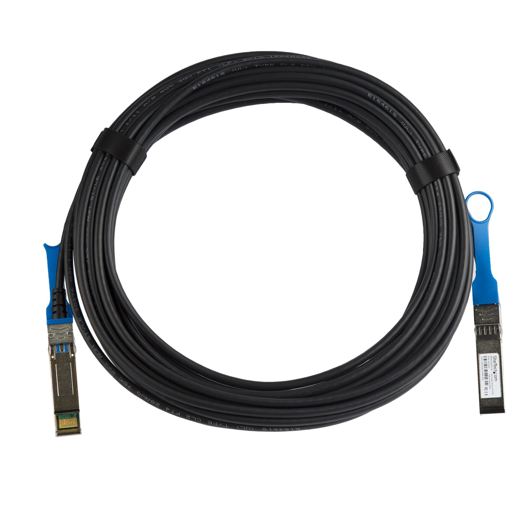 StarTech.com Cisco SFP-H10GB-ACU10M Compatible 10m 10G SFP+ to SFP+ Direct Attach Cable Twinax - 10GbE SFP+ Copper DAC 10 Gbps - Image 2