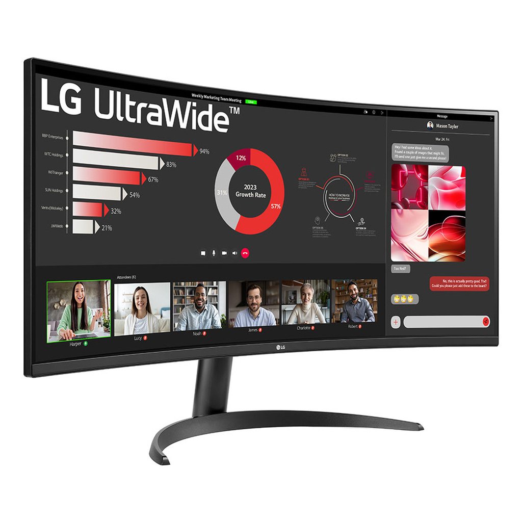 LG 34WR50QK-B computer monitor 86.4 cm (34") 3440 x 1440 pixels Wide Quad HD Black - Image 12