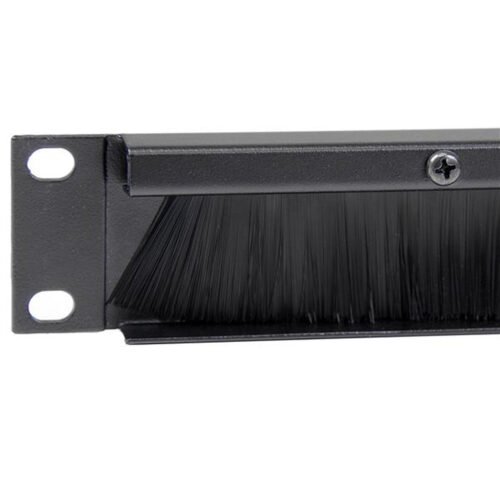 StarTech.com 1U High-density Brush Strip Cable Management Panel, Sturdy Steel Horizontal Data Centre Cable Organizer - Image 3